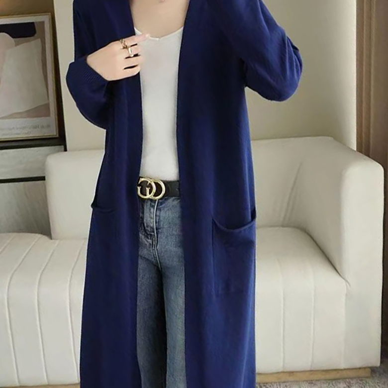 POMTOR 여성 봄 패션 루즈핏 가디건롱 니트 28,740원