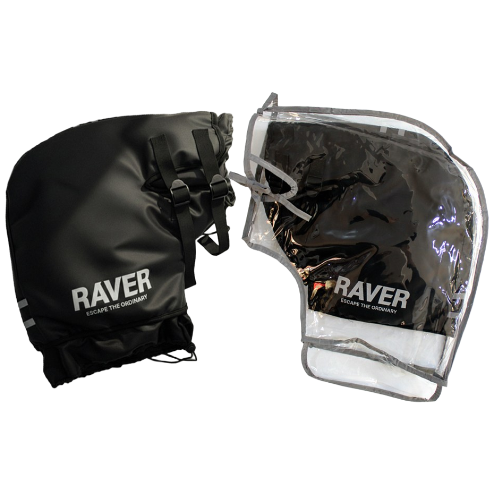 RAVER 레이버 C타입 (비닐 커버) 패딩 오토바이 방한토시 겨울 손토시 바이크 스쿠터 배달대행 방한용품 PVC 비닐 커버 세트 47,800원