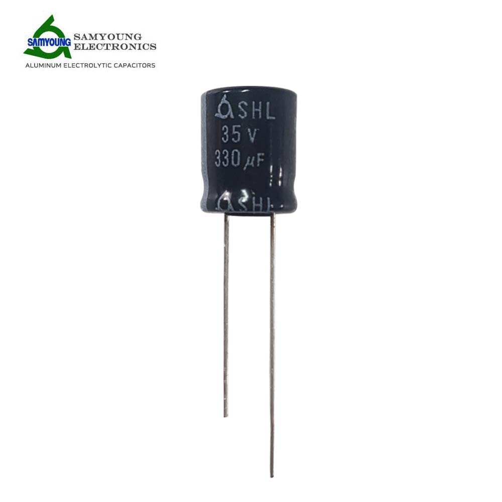 삼영콘덴서 35V 330UF SHL 85℃ 전해콘덴서 SAMYOUNG 400원