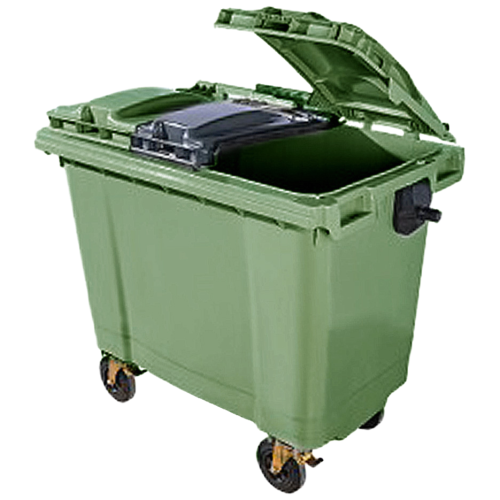 국산 3분할뚜껑 660L 대형 일반쓰레기 수거함 분리수거함 561,000원