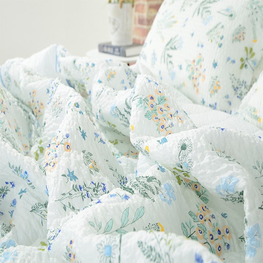 지베누오 국내생산 들꽃 시원한 시어서커 여름 차렵 이불세트 103,900원