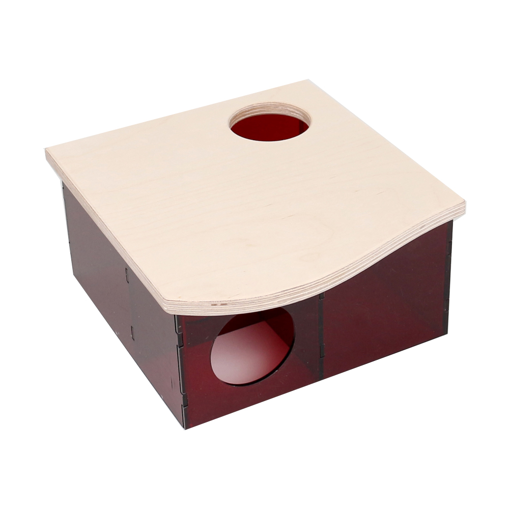 보라펫 자작나무 뚜껑 아크릴 미로 4룸 은신처 중 골든용 33,500원