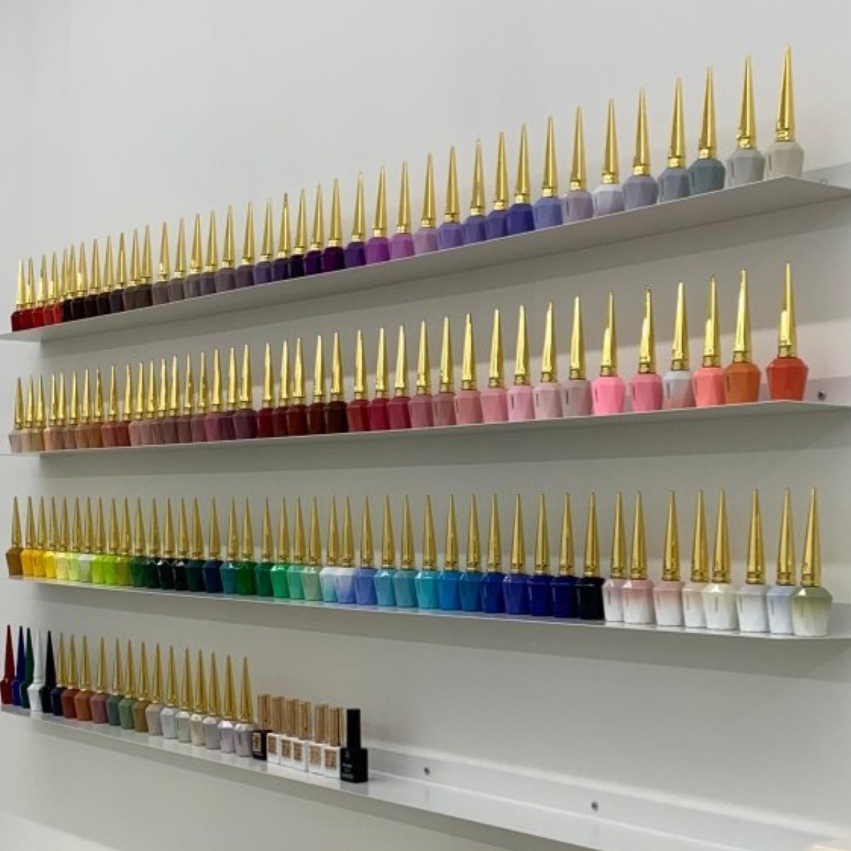 선반킹 네일선반 L자형 네일진열장 벽선반 네일진열대, 화이트 28,800원