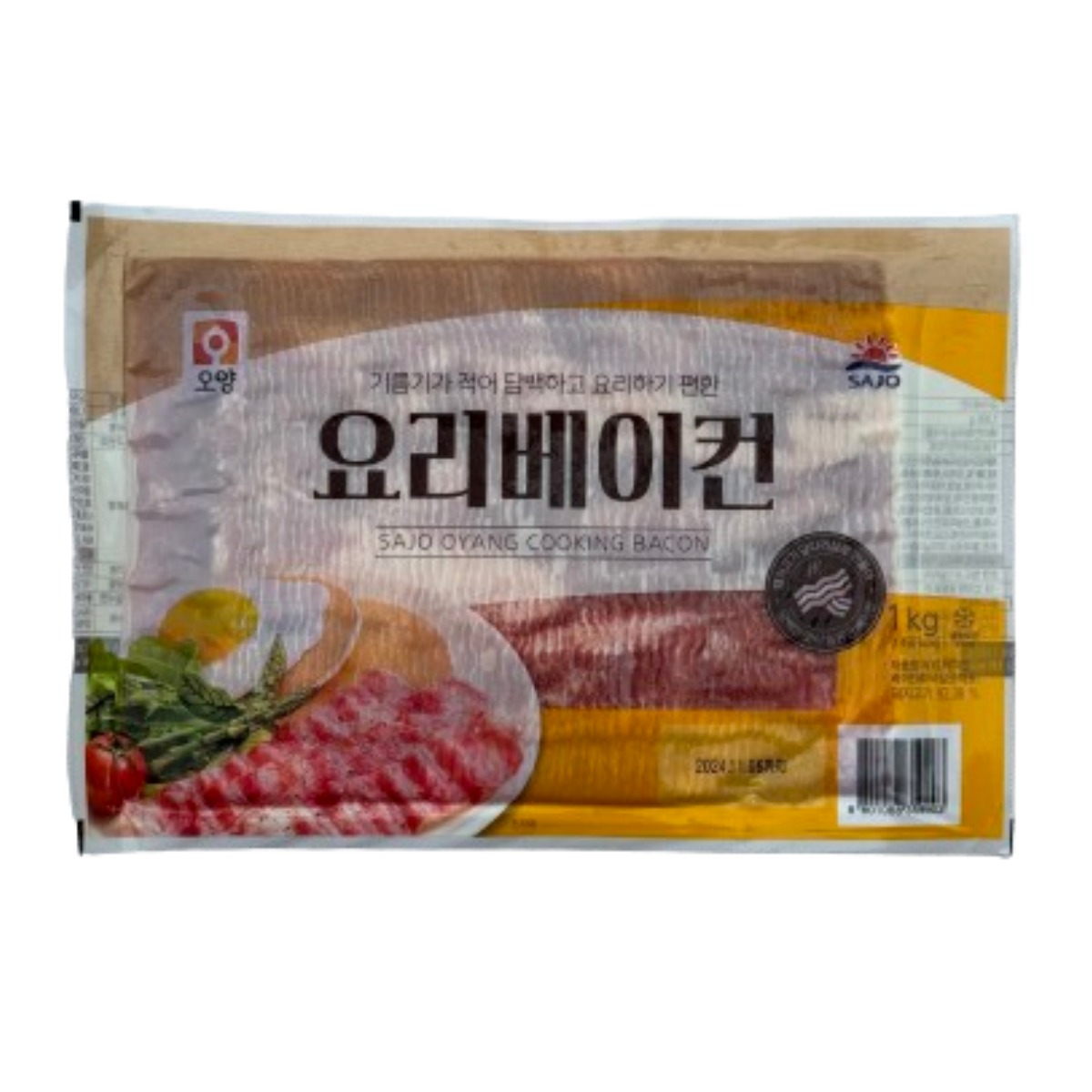 사조오양 요리베이컨 1kg 5개 냉동 베이컨 피자 브런치 대용량, 1kg, 5개 56,000원