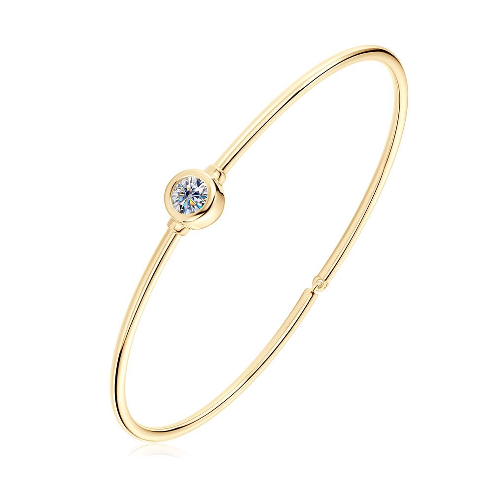 모이사나이트 팔찌 5부 GRA보증서 925 순은 14K도금 실버 뱅글팔찌 패션 여성 브레이슬릿 주얼리 생일선물 86,900원