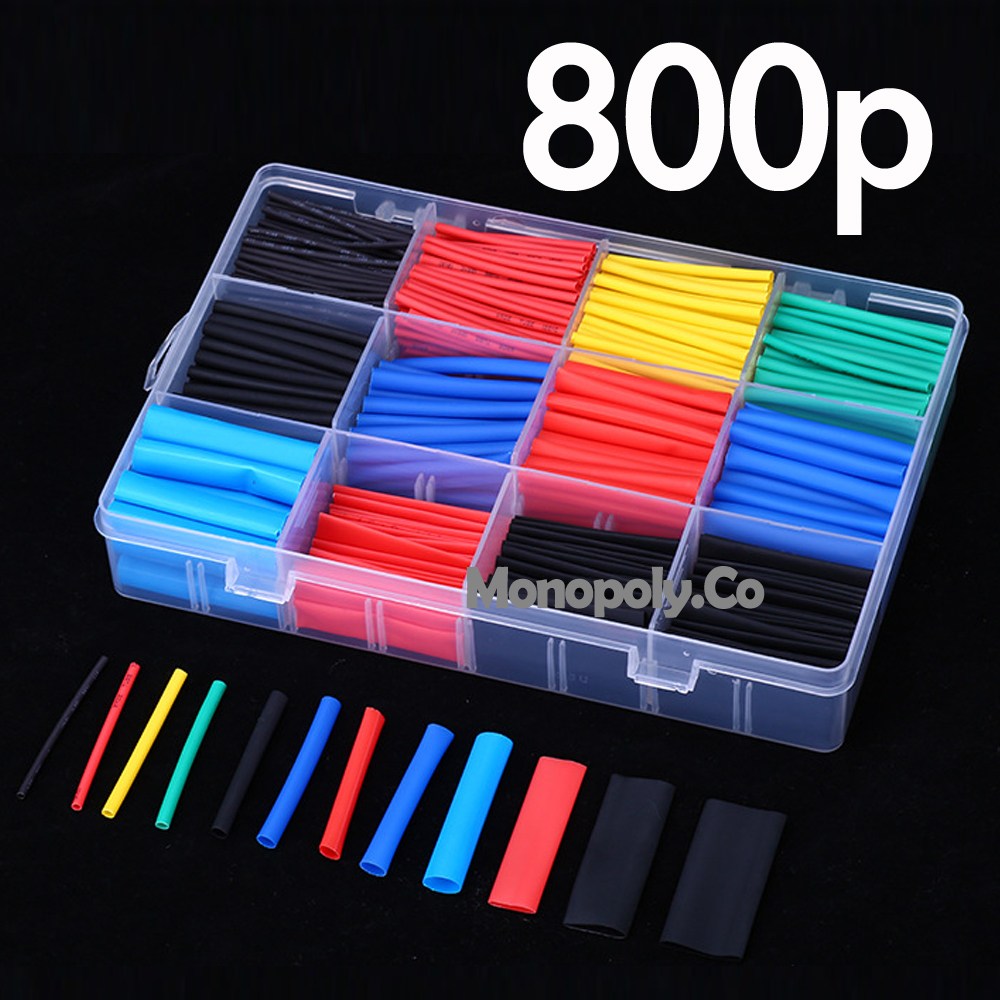 800pcs 12종 1BOX 열수축튜브 전선 보호 단선방지 배선정리 수축튜브 9,490원