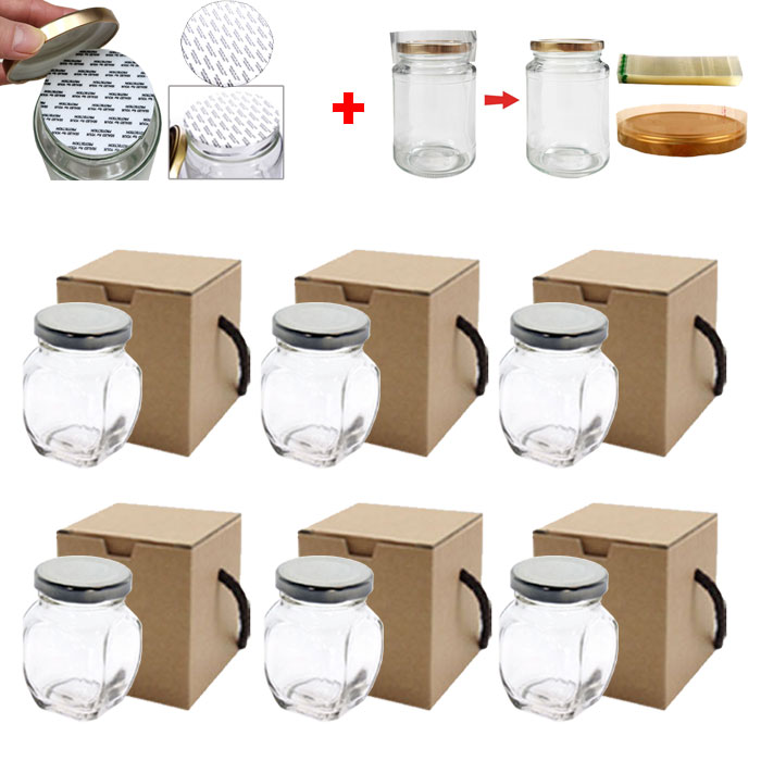 HHmll 국산 유리병 미니호박형 100ml 6개 + 선물상자 6개 + 실링지 6개 + 수축필름 6개 = 1SET 14,120원
