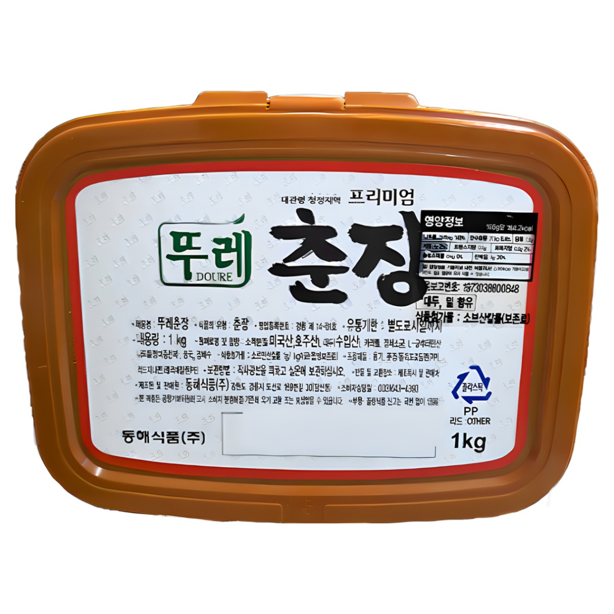 뚜레 춘장 1kg 가정용춘장 원터치춘장 짜장소스 생춘장, 1kg, 1개 4,700원