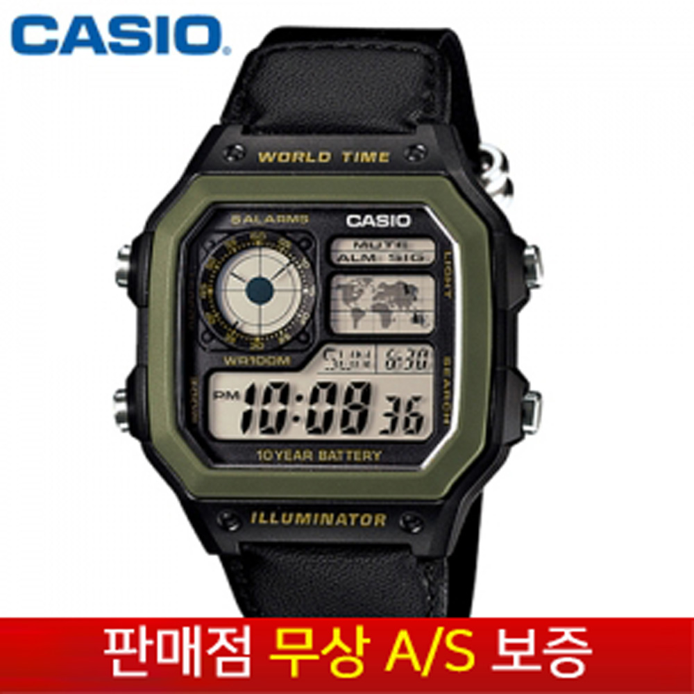 [CASIO 카시오][무상AS] 남성남자 스포츠아웃도어 전자손목시계 AE-1200WHB-1B 46,900원