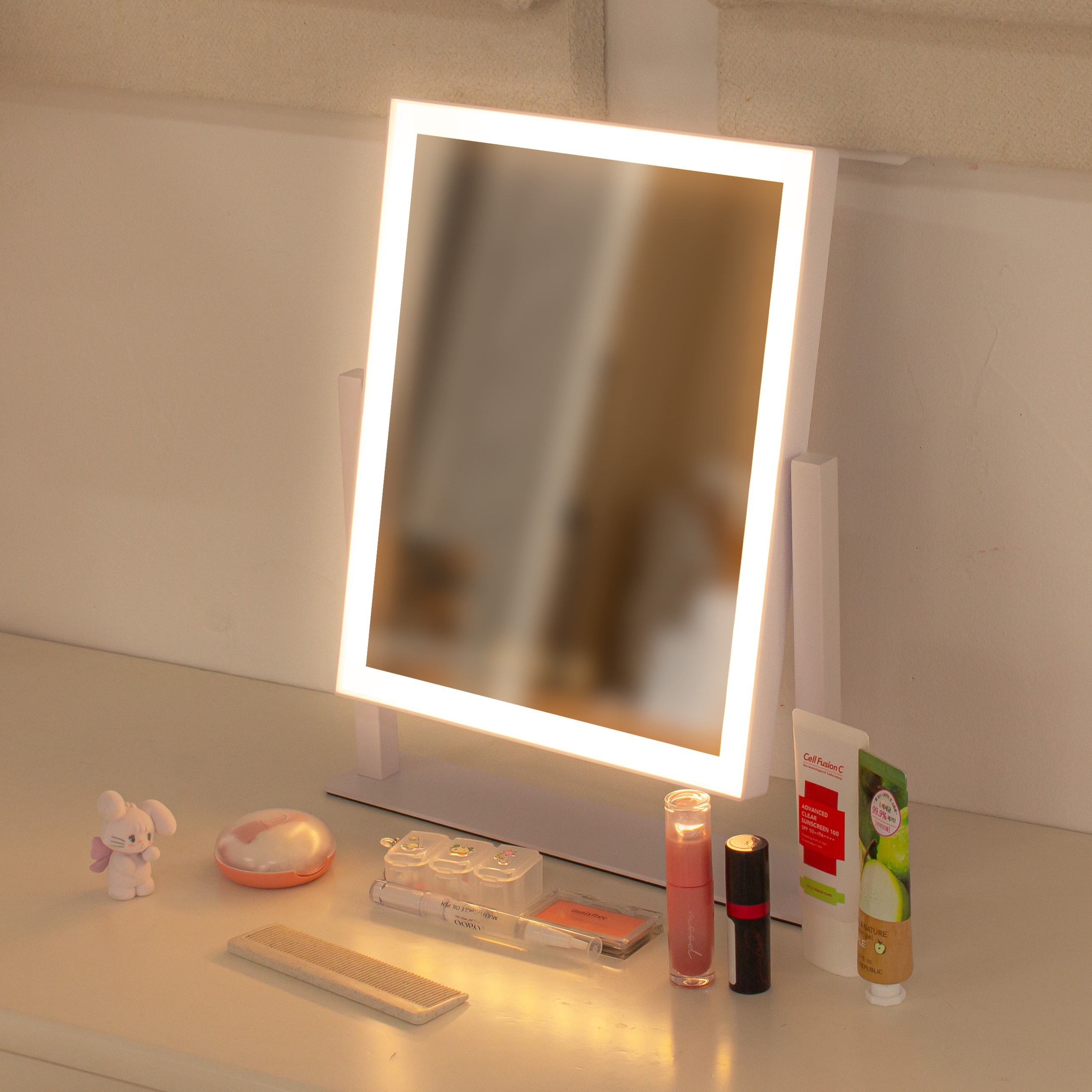 비욘드퍼니싱 LED 화장대 탁상 거울, 1개, LED라인조명 33,150원