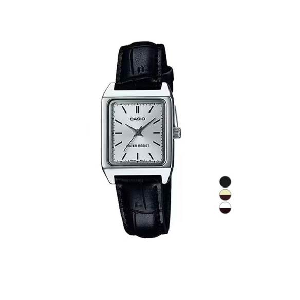 카시오 여성용 아날로그 사각 가죽 손목시계 LTP-V007L + 배터리교환권 세트 59,800원