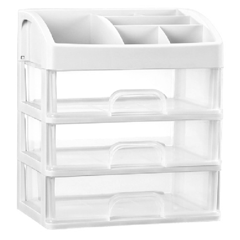 쿠캐치 데스크 학용품 화장품 다용도 수납 정리함 3단, 화이트, 1개 10,500원
