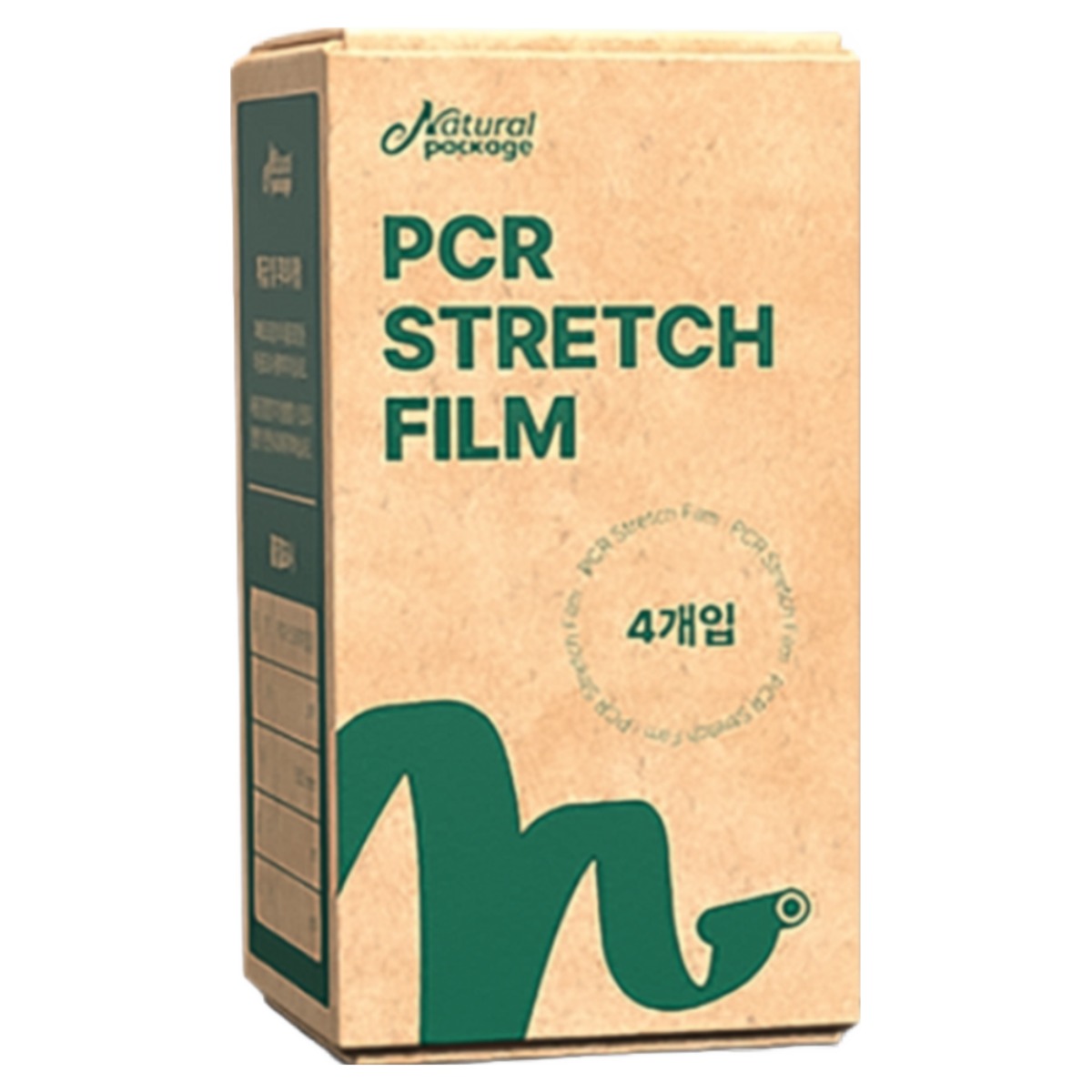 내츄럴패키지 친환경 PCR 스트레치 필름 18mic 500mm 350m 공업용랩 포장랩 국내공장제조, 4개입 54,000원