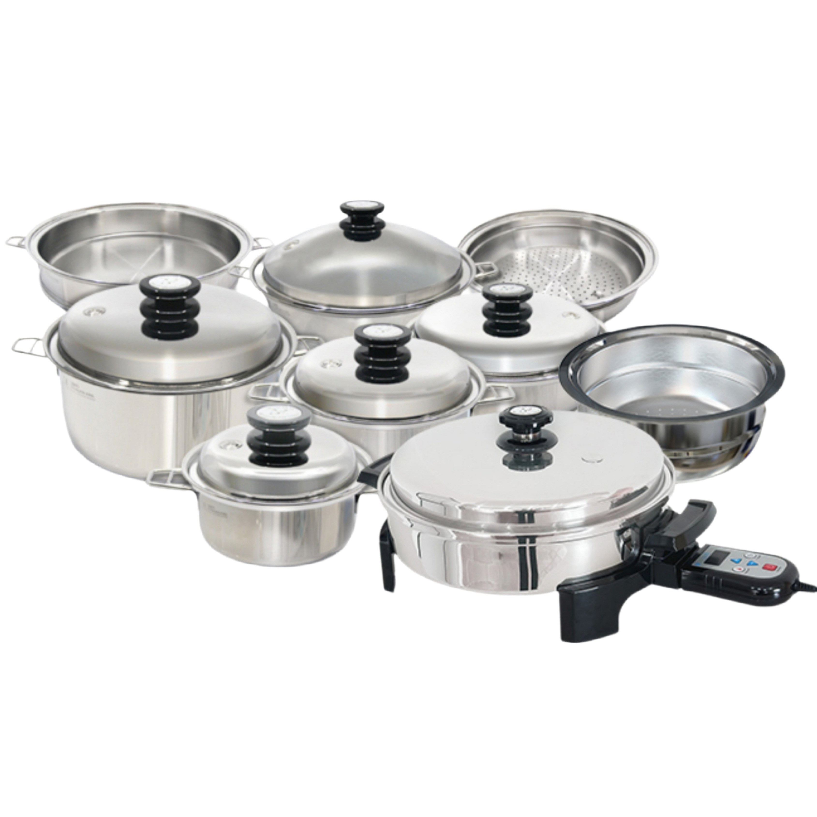 살림의 왕 마마르떼 마스터세트 + 24스티머 + 30 오일스킬렛 전기냄비 뚜껑까지 316 Ti 3,500,000원