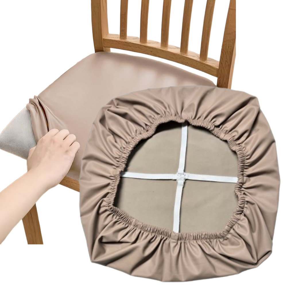 더편한생활 가죽 식탁 의자 커버 천갈이 리폼 교체, 4개, 인디베이지 22,500원