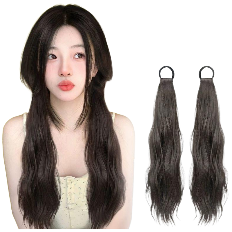 머릿결 좋은포니테일가발 머리끈 가발 (똥머리가능) XJIAFASMW002, 2개, 브라운 23,000원