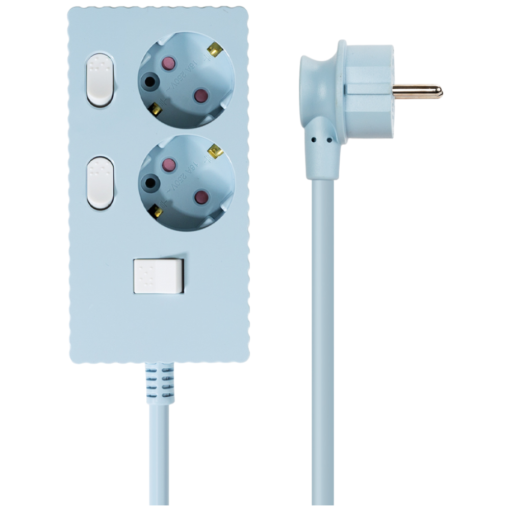 파워존 자동소화 4000W 고용량 웨이브 개별스위치 과부하차단 2구 멀티탭 50cm 1.5m 3m 5m 7m 25,300원