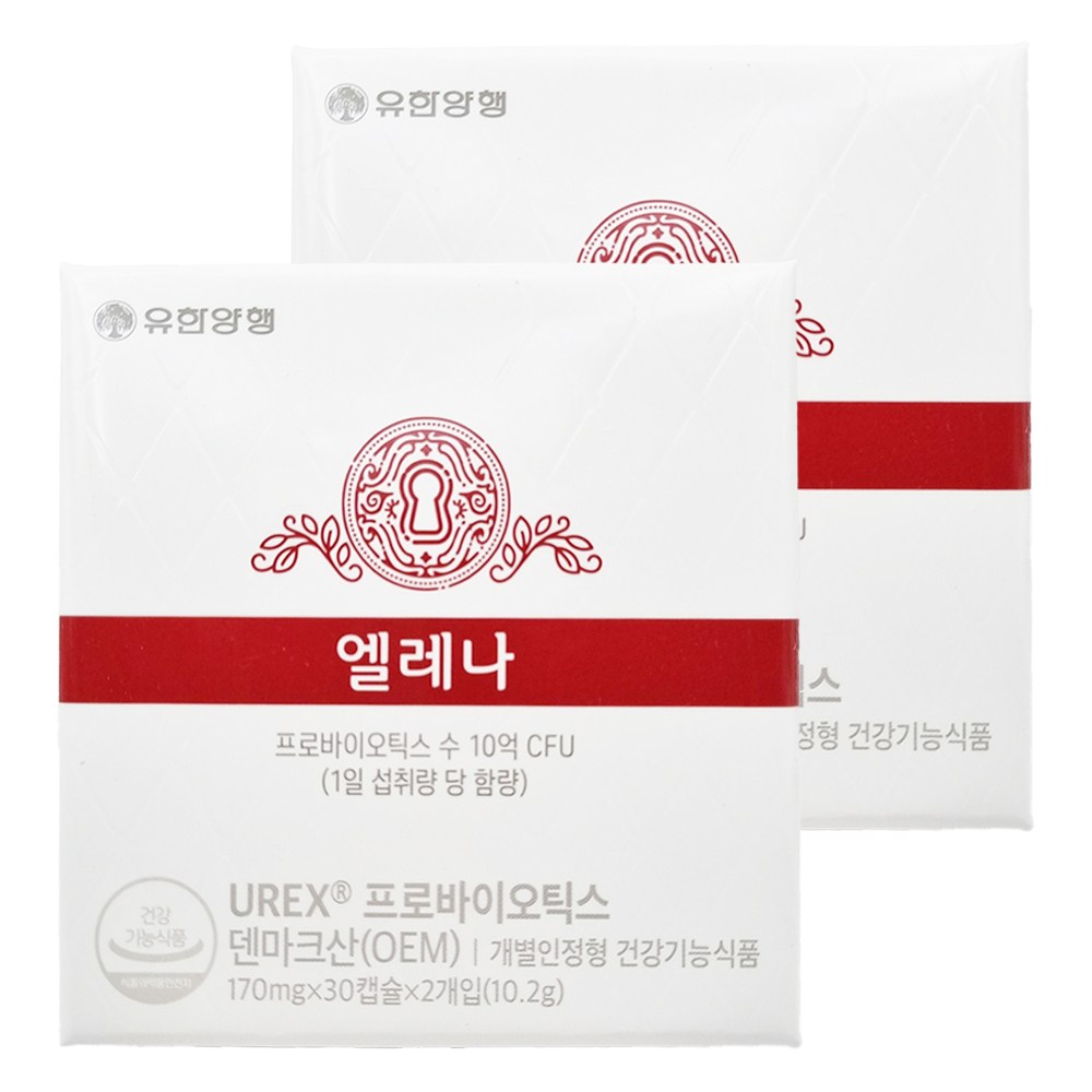 120캡슐 4개월분 유한양행 엘레나 질 유산균 여성 질건강 영양제 덴마크 임신전 출산후 임산부 갱년기 질염 추천 임신 초기 축하 선물 프로바이오틱스 프로바이오스틱 마스크3매증정, 120회분, 1세트, 현재가 100,000원