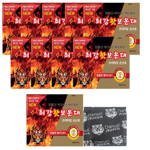 해피원 대용량 핫팩 150g 최강 핫 보온대  18시간 지속 58,760원