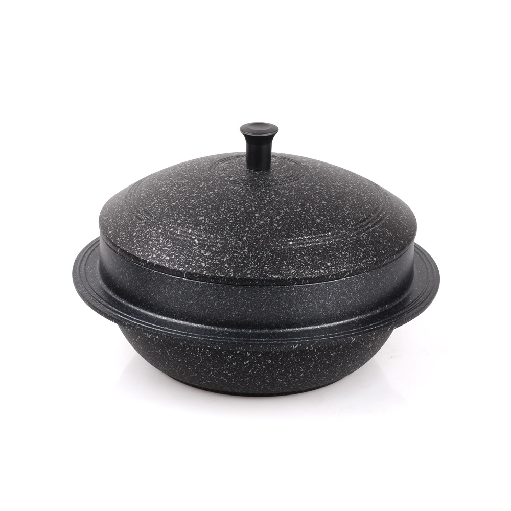 키친아트 전통 가마솥 양면 마블 코팅 통주물 솥, 1개, 블랙, 22cm 36,900원