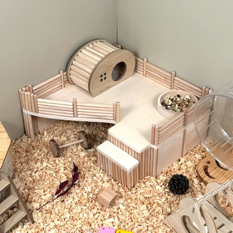 [완제품] 햄찌무드 2층 대형 햄스터 은신처 데크 34,500원