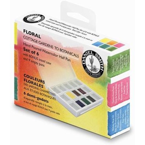 다니엘스미스 6색 수채화 고체물감 Half Pan 세트 (Floral Color) 63,000원