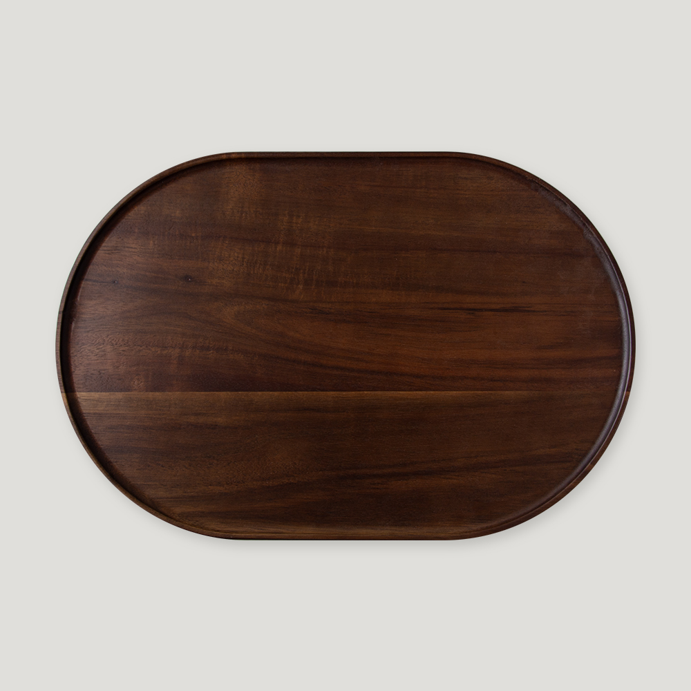 소소모소 핸드메이드 원목 타원 트레이 40,300원