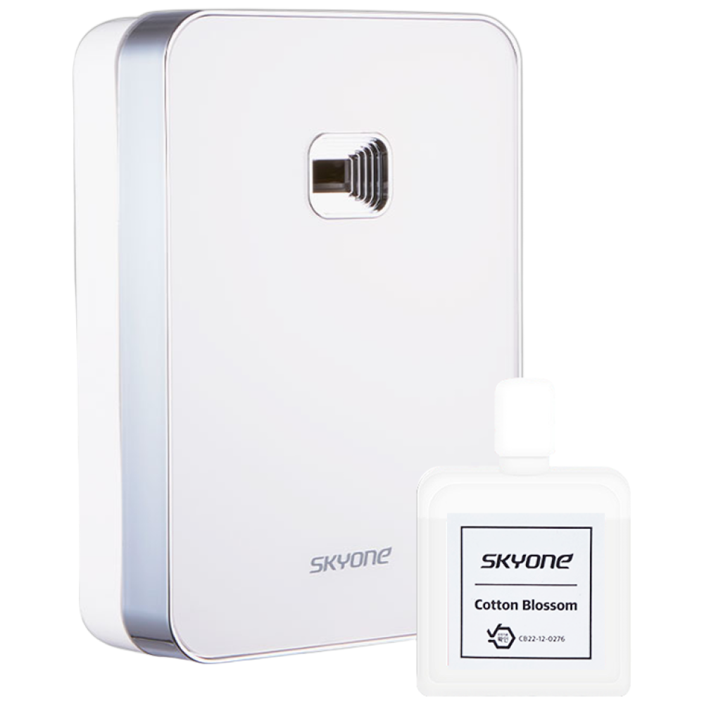스카이원 방향제 자동 분사기 화이트 + 리필액, 1세트, 210ml, 코튼블라썸 38,000원