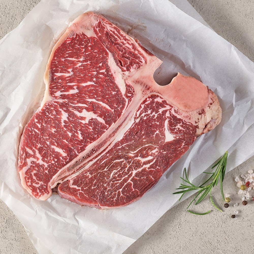 도담우 국내산 티본 포터하우스 스테이크 소고기 프리미엄 캠핑 BBQ (시즈닝+와사비+솔트 증정), 500g, 1개 44,000원