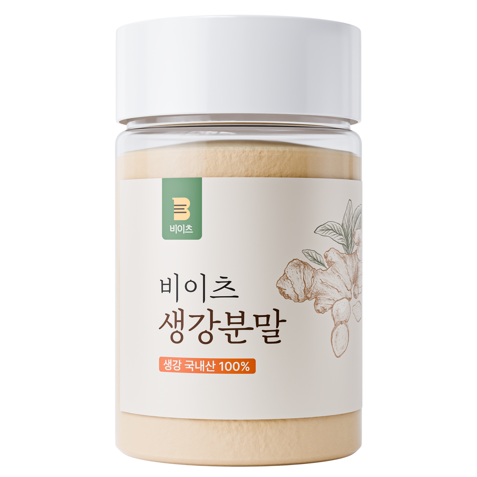 국산 100% 비이츠 국산 생강 가루 분말, 1개, 100g 21,900원
