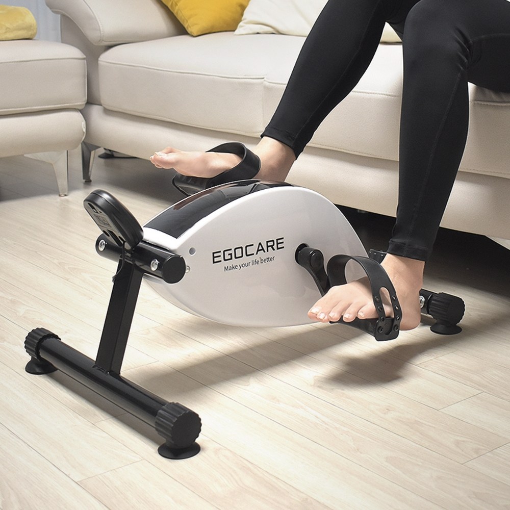 (별도조립x+매트 사은품)이고케어 가정용 미니 실내 재활 자전거, 화이트 138,000원