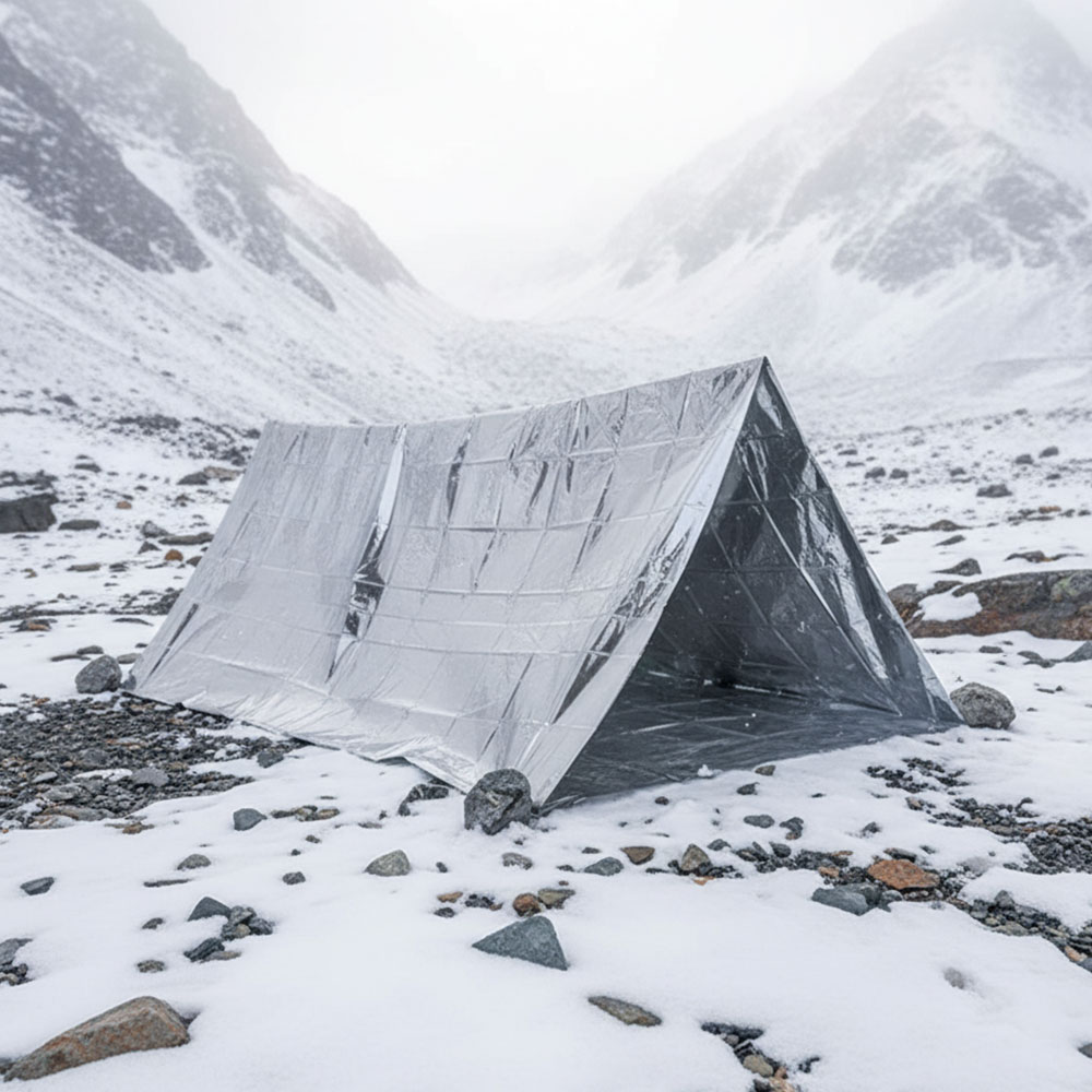 안전닷컴 초경량 휴대용 은박 비상 생존 보온 텐트 8,640원