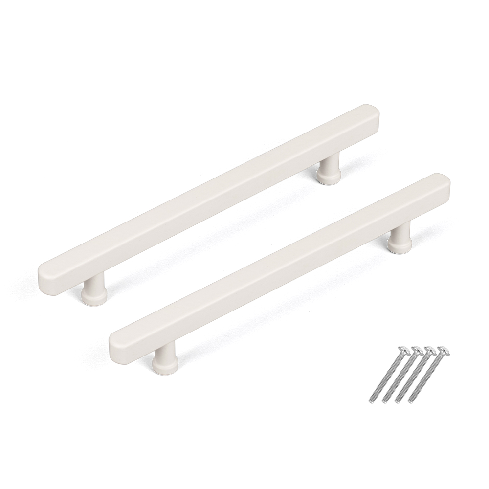 철물이네 가구손잡이 2구 파스텔 라운드 바, 1개, 화이트(2개입) 12,000원