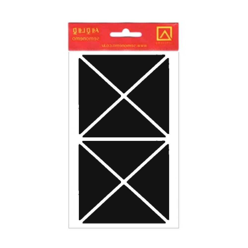 (올핀) 세모네모 1000 모양견출지(세모) 10-326-1BK 7매 흑색 / 65*30 - 개 (1개입) 720원