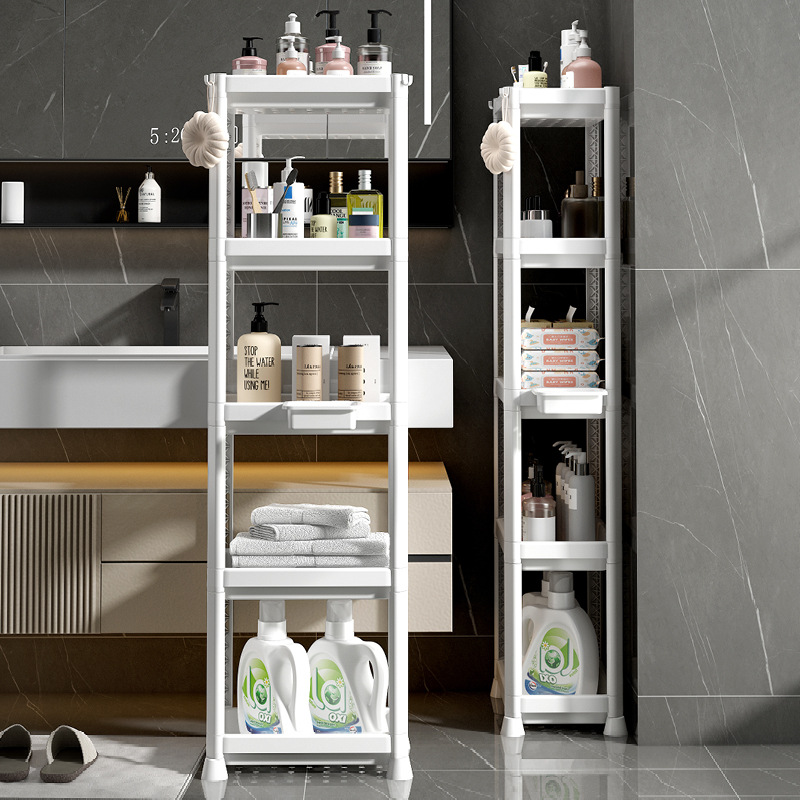 CUBBYCASE 틈새 다용도 수납선반 주방 욕실 거실 정리 선반 다층 수납랙, White 23,400원