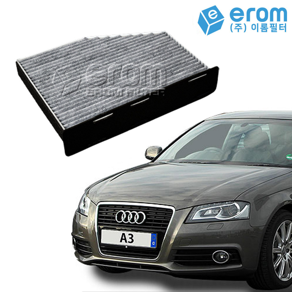 이롬필터 아우디 A3 A4 A5 A6 A7 A8 Q2 Q3 Q5 Q7 Q8 TT E-Tron 에어컨필터 프리미엄 활성탄, 1개, A3 2세대 (05~12) CUK2939 14,000원