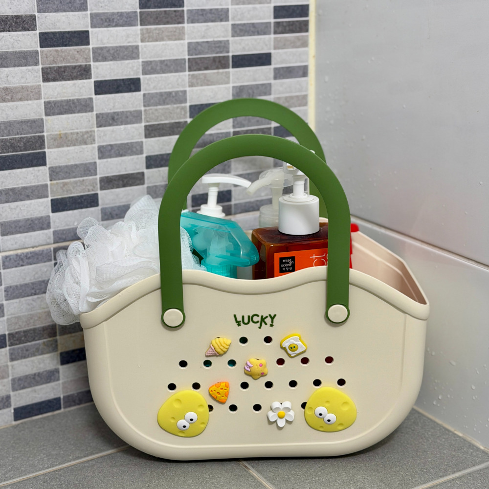 르뱅블루 휴대용 목욕 바구니, 베이지 15,000원