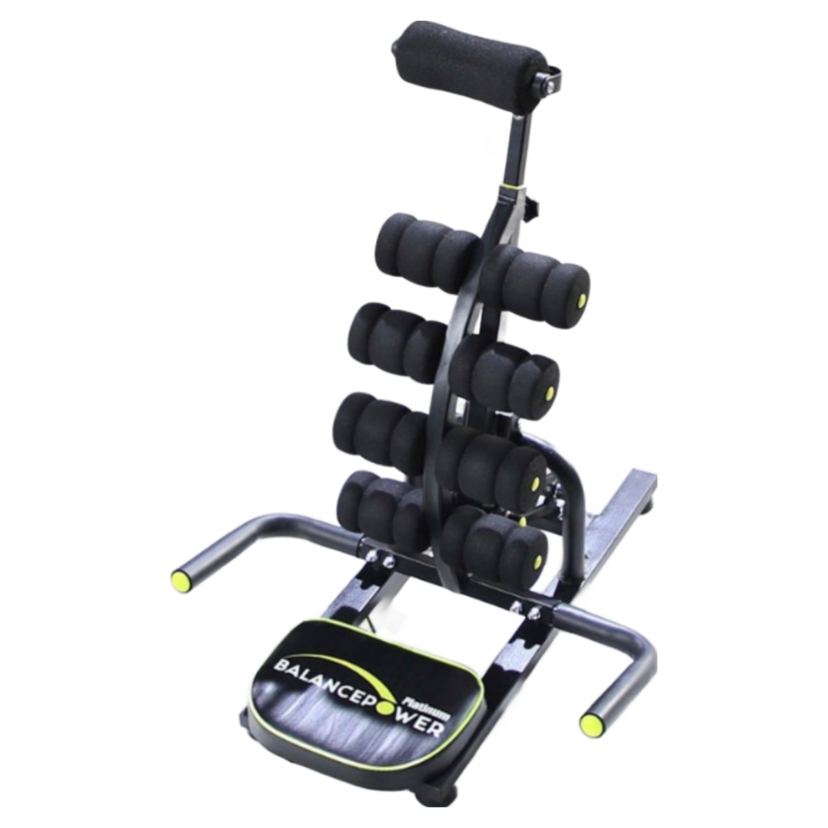 [TV홈쇼핑정품인포벨] 밸런스파워 플래티늄 척추 스트레칭 거북목 뱃살 허리 옆구리살 홈트레이닝, Black 79,800원