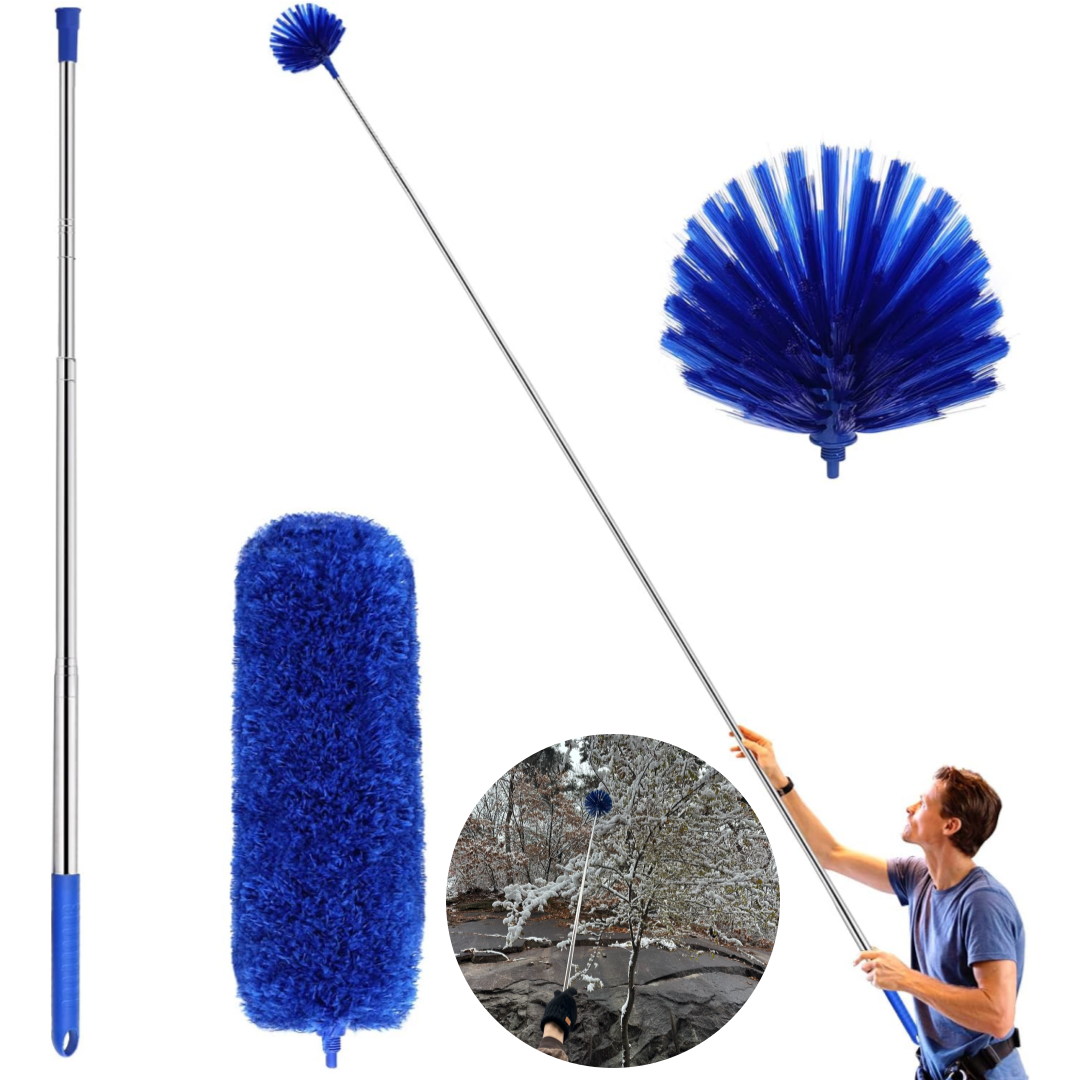 InLoop 장대 청소 브러쉬 천장 거미줄 제거 먼지 털이 다용도 청소솔 틈새 청소 8,900원