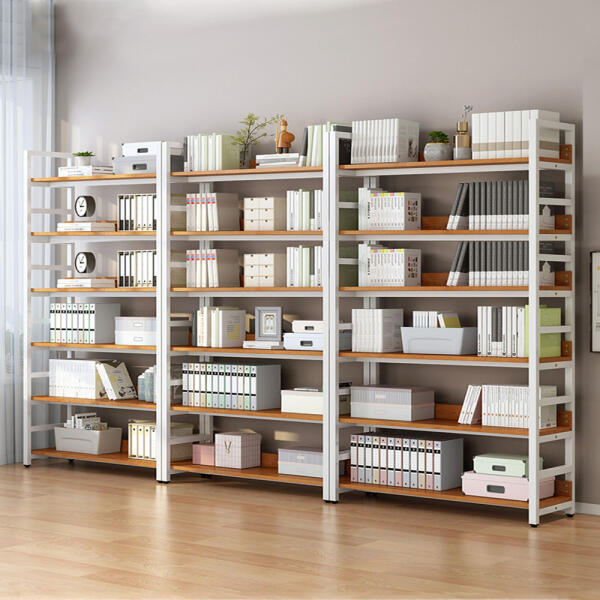 아트박스/가구느낌 리버책장 6단 1000 철제 책꽂이 인테리어, 월넛블랙＃ 115,200원