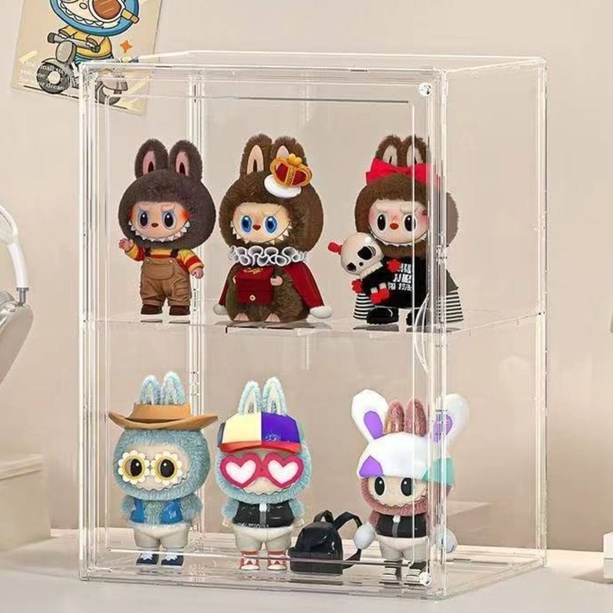 대형 투명 아크릴 케이스 피규어 장식장 가방보관함 전시 아크릴케이스 중간 칸막이 포함 40X30X25 12,900원