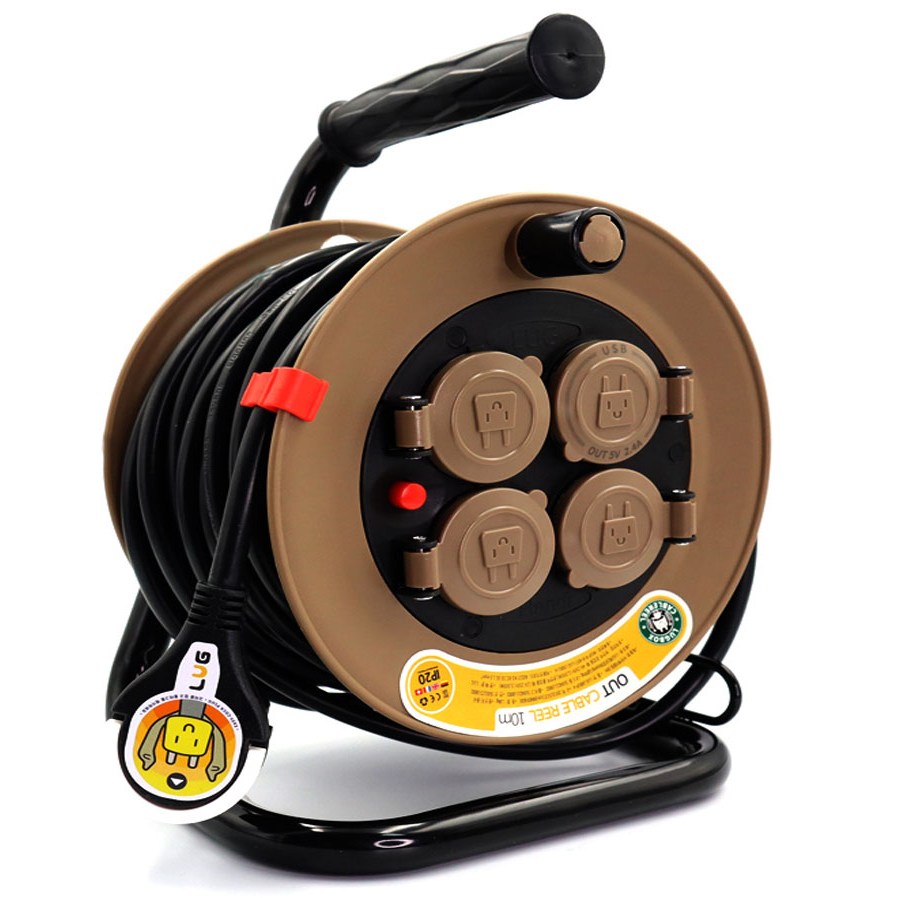 러그박스 LUG-24BUP 블랙브라운 코드릴 3구 전기릴선 USB단자 37,050원