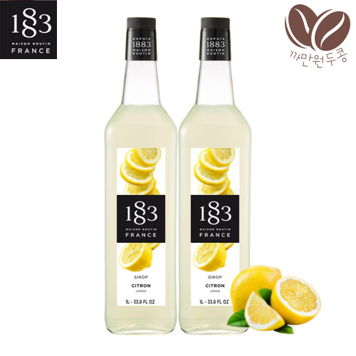 1883 메종 루틴 레몬 시럽 1L + 1L 카페시럽 레몬주스, 1L, 2개 36,800원
