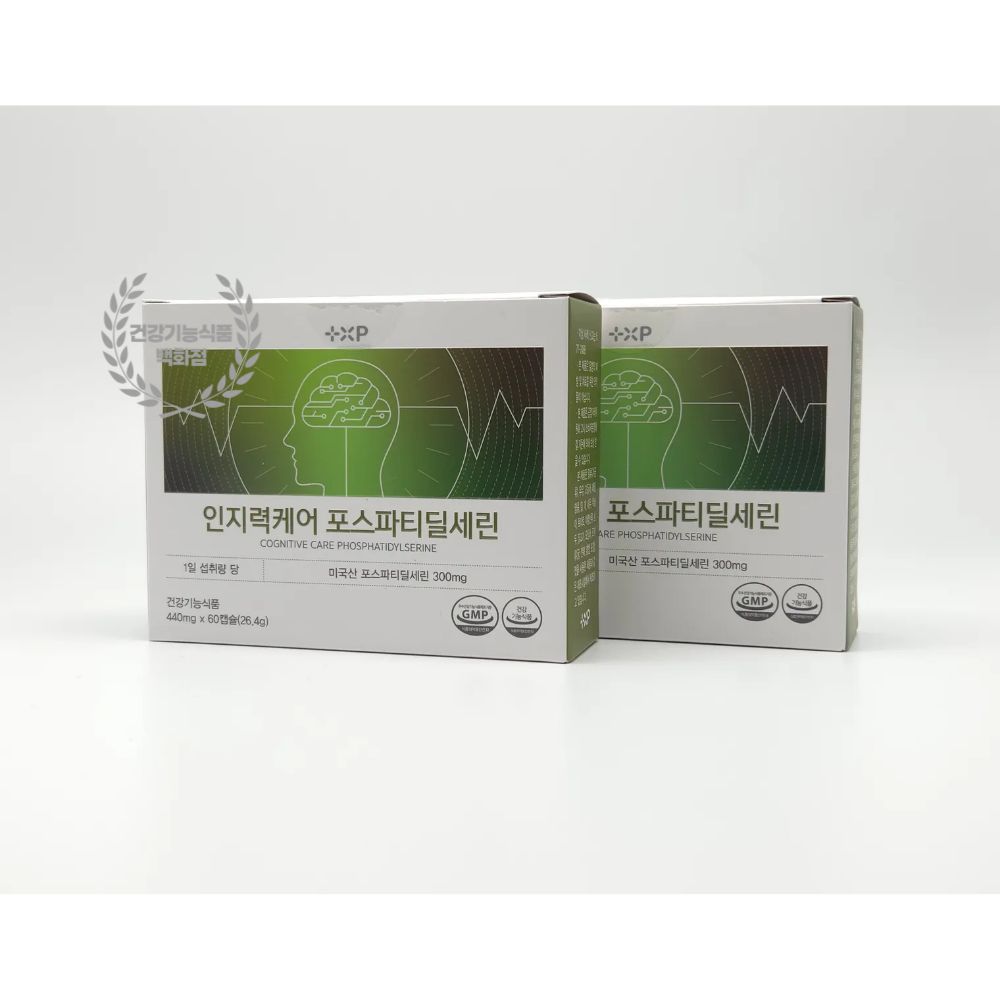 포스파티딜세린 PS 인지력 인지기능 약국 영양제 인지력케어 포스파티딜세린 120캡슐 2달분, 2개, 60정 90,000원
