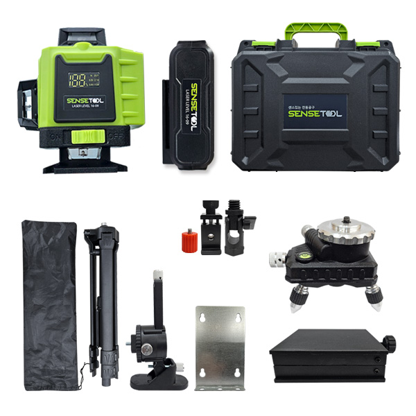 센스툴 16-09 공사장 작업 측정기 레이저레벨기 수직 수평 사선 셀프 삼각대포함 125,000원