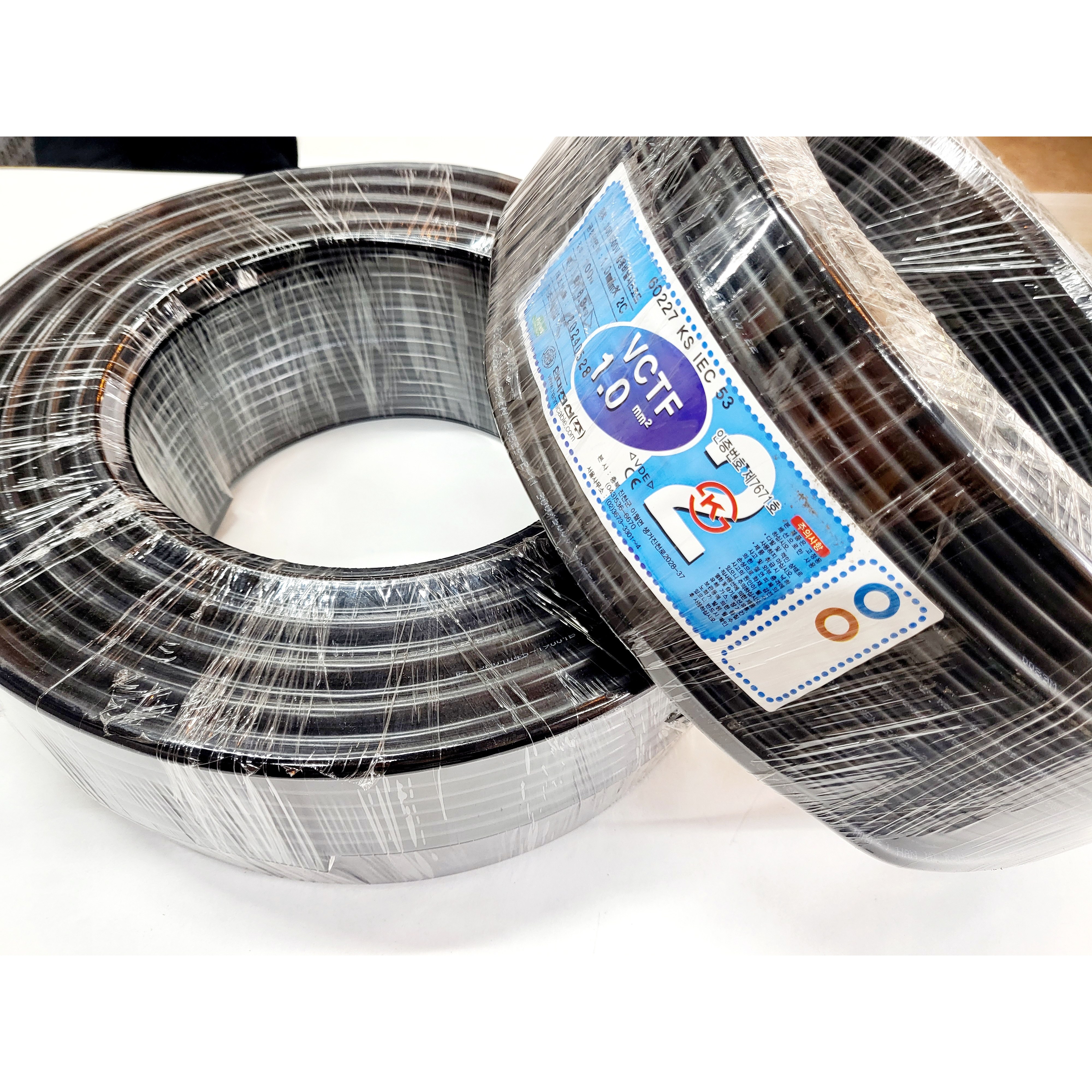 VCTF 국산 전선100M 1.0SQ 2C 전기줄 전기케이블 62,900원