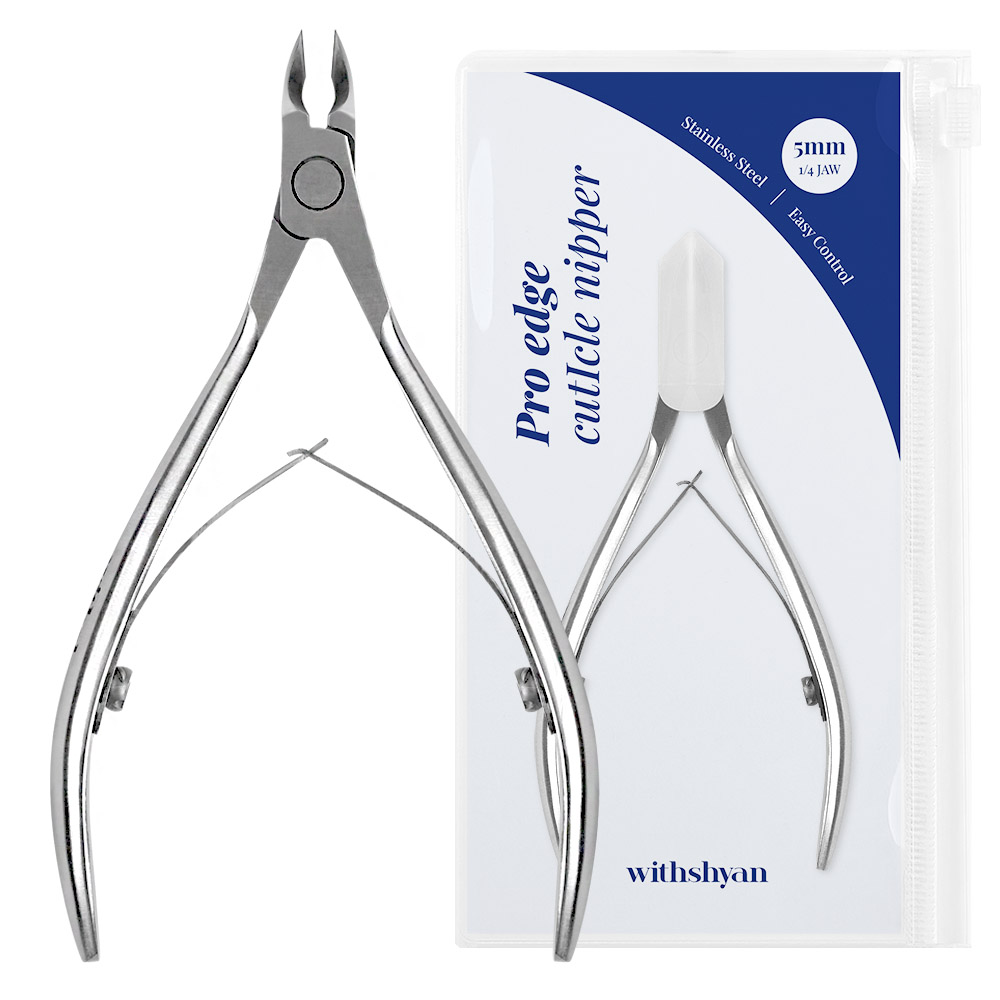 위드샨 큐티클 제거 네일 니퍼 + 안전캡 세트, 1세트, 실버 8,900원