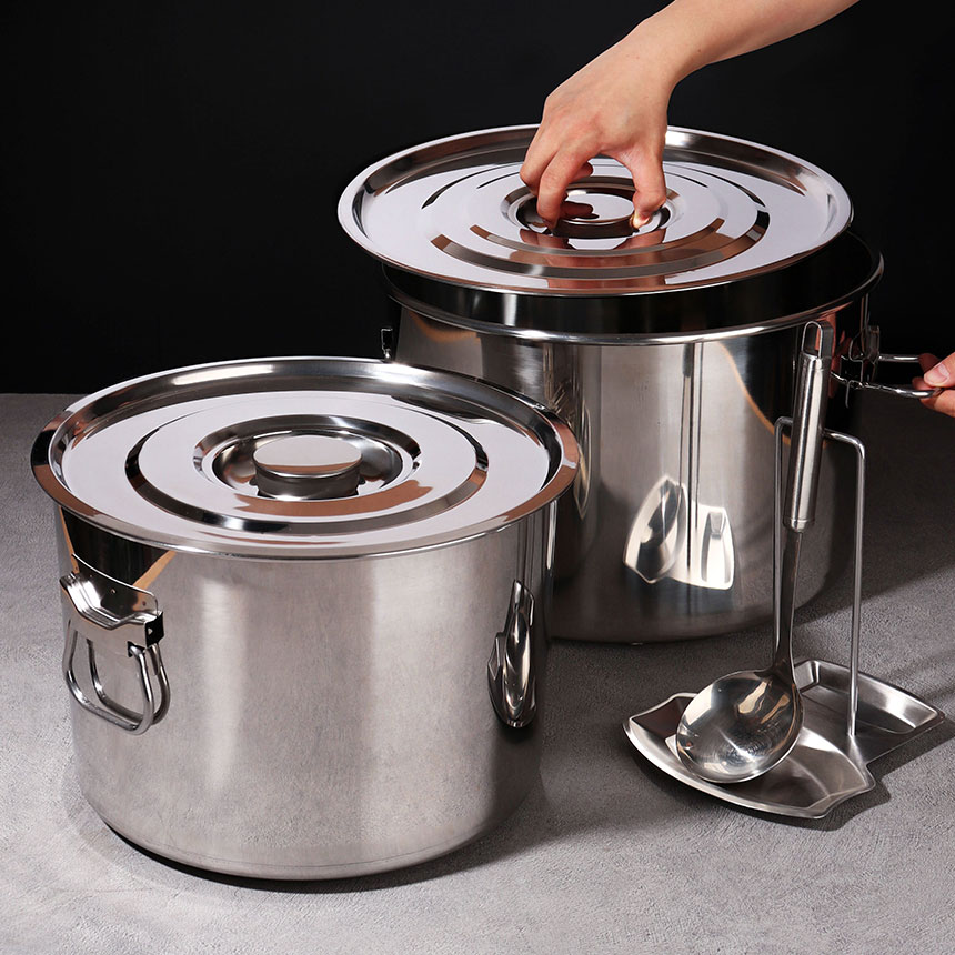 [강화 스텐 소도와] 대용량 낮은 냄비,업소용 대형 사골 육수통 (급식 국통 육수 들통) 49,000원