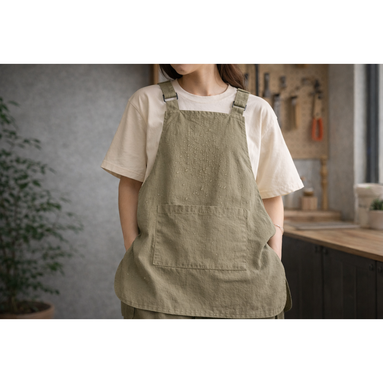 미래마켓 고급형 앞치마 남녀공용 앞뒤 양면 방수 카페 주방 45,500원