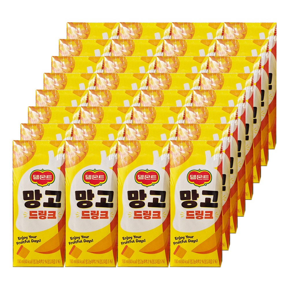 톡이네 델몬트 망고쥬스 망고 드링크 주스 팩, 6.08L, 1박스 18,800원